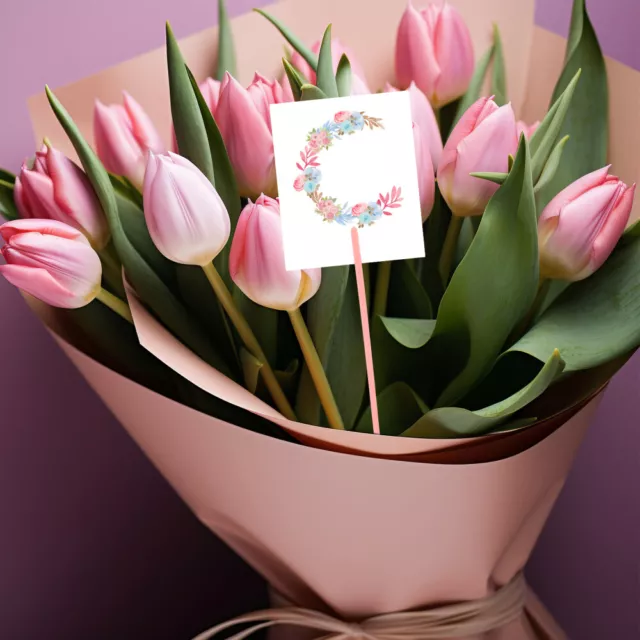50 pz bastoncini floreali bouquet carte bouquet scelte porta carte fiori scelte fiori per