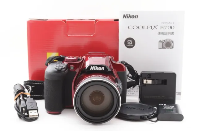 Nikon COOLPIX B700 Black 20.2 MP Digital Camera Red w/ Box from Japan［Near mint］