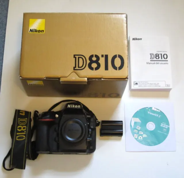 Nikon D810 36.3MP DSLR Digital Camera - Black (Body Only) *126,212 SHUTTER COUNT