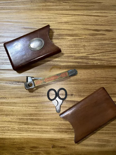 Kit Vintage taglia trancia sigari E Custodia