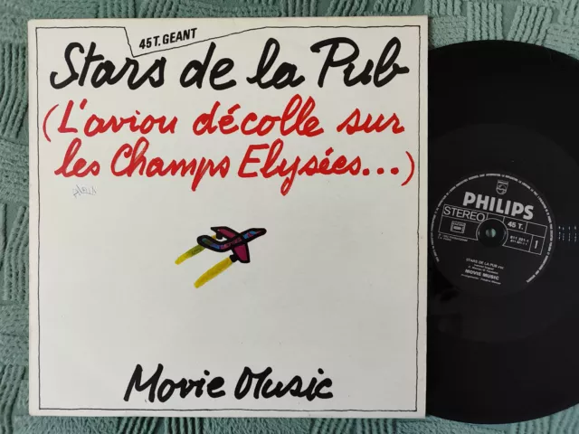 Maxi 45T Movie Music - Stars De La Pub (L'avion Decolle Sur...) - 811 321 - 1982