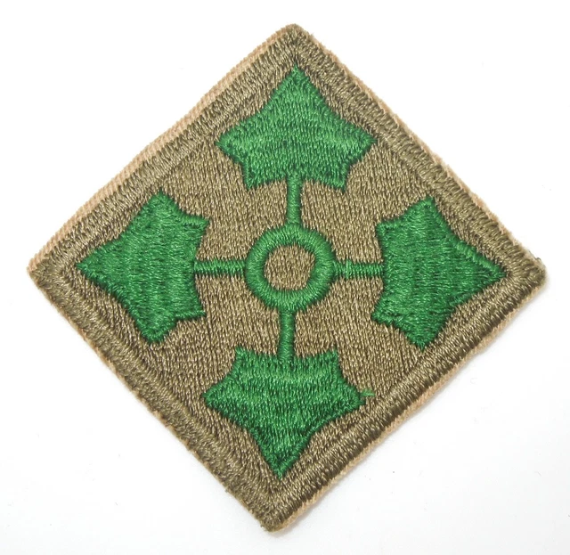 ORIGINAL WWII US Army 4th Infantry Division D-Day Normandy Patch T21 ...