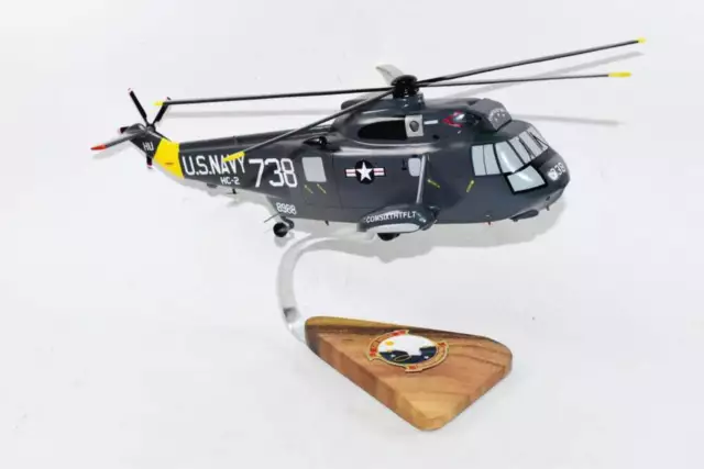 Sikorsky® SH-3 SEA KING™, HC-2 Fleet Angels COMSIXTFLT,16"Mahogany Scale Model