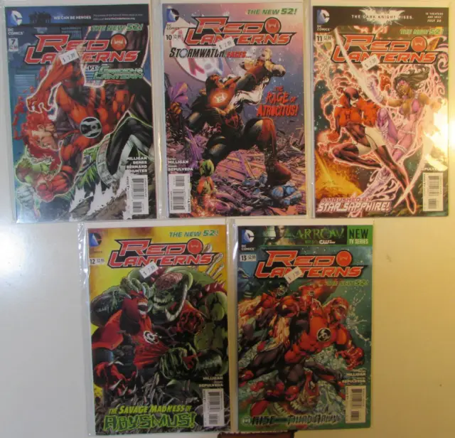 Red Lanterns Lot of 5 #7,10,11,12,13 DC Comics (2012) 1st Print Comic Books