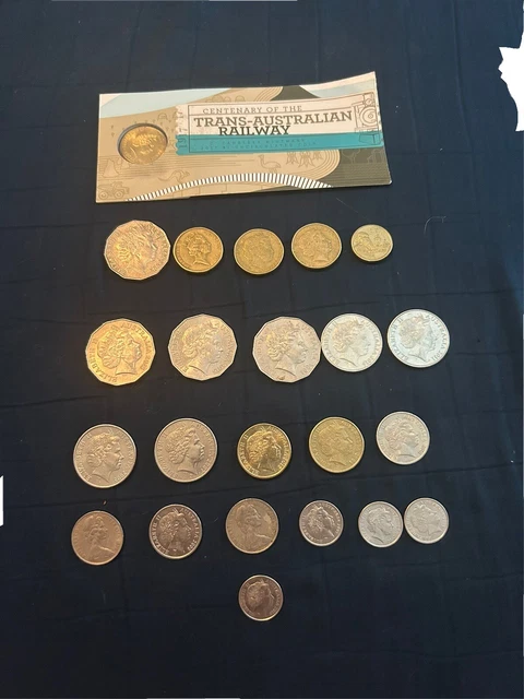 Collection Of Australian Coins - 2017 1$ Trans-Australian Railway Coin