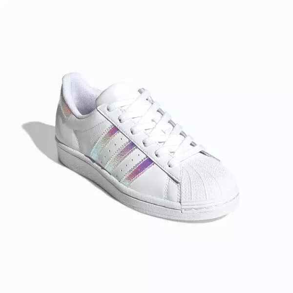 Zapatos Chica Mujer Adidas Superstar J Fv3139 Blanco Rosa Zapatillas Deportivo