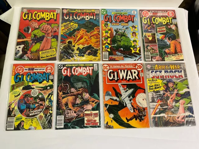 Mixed Lot 20 Vintage DC Comics Sgt. Rock, G.I. Combat, Star Spangled War Stories