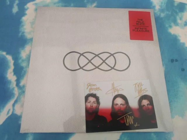 The Pale White Infinite Pleasure Sealed RED Vinyl LP w/PRINTED SIGNED POSTCARD;;