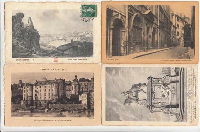 LOT DE 4 cartes postales anciennes VIEUX LYON ANCIEN 3 EUR 3,95 ...