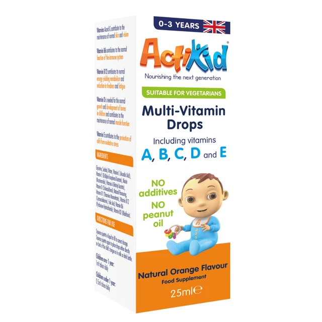 ACTIKID MULTIVITAMIN DROPS 25ML £6.99 PicClick UK