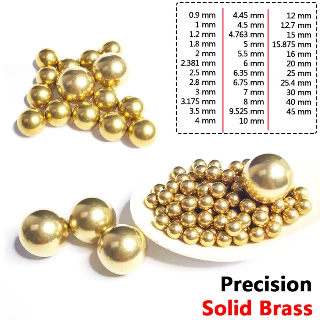 Cuscinetti a sfera in ottone massiccio 0,9 mm-45 mm precisione strumento ectrico perla rotante