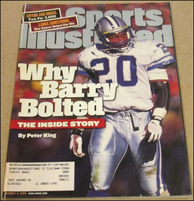 8/9/1999 SPORTS ILLUSTRATED Barry Sanders Detroit Lions Tony Gwynn Wade