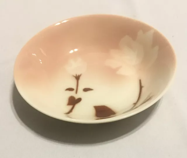 Vintage Syracuse China Air Brushed Rose MADAM BUTTERFLY 5" Fruit Bowl