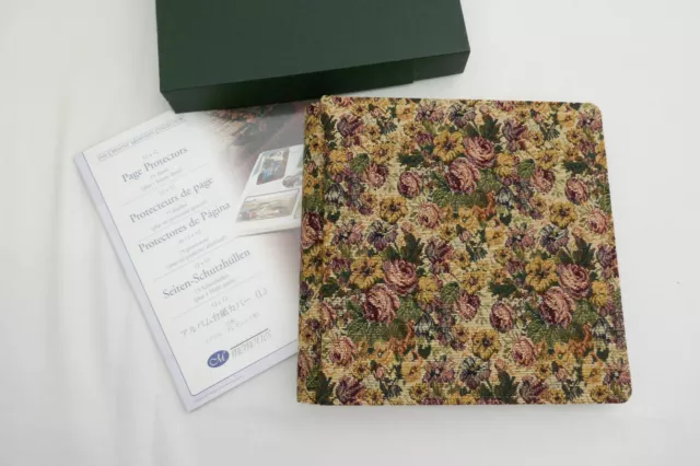 Creative Memories 12x12 Floral Tapestry Album with Box, Pages and Protectors