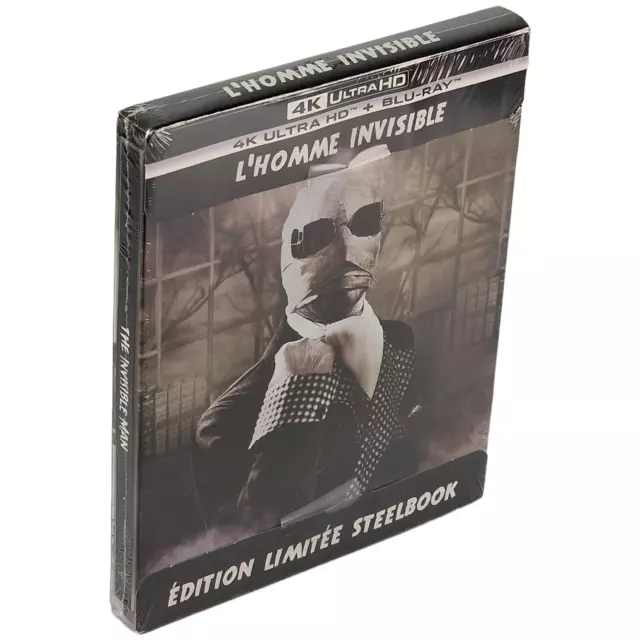 4K Ultra HD + Blu-ray L'Homme invisible ( The Invisible Man ) steelbook
