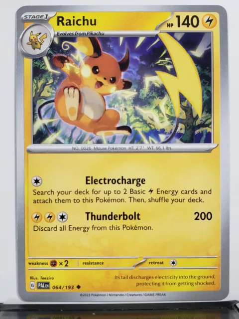 Raichu 064/193 NM / M - Paldea Evolved Scarlet Violet Pokemon Card