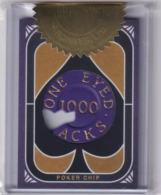 2019 Twin Peaks Card PC2 The $1,000 Poker Chip from One Eyed Jacks' Casino