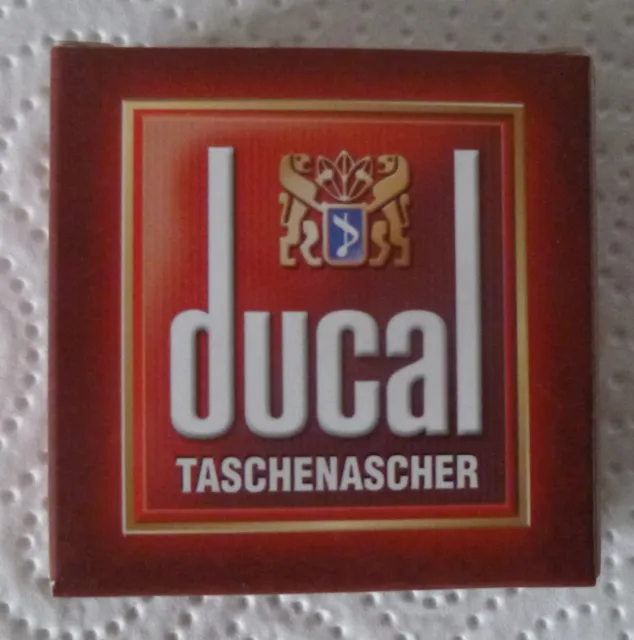 Ducal Mini Taschen Aschenbecher rund Zigarette Metall Reise Limited Edition Neu