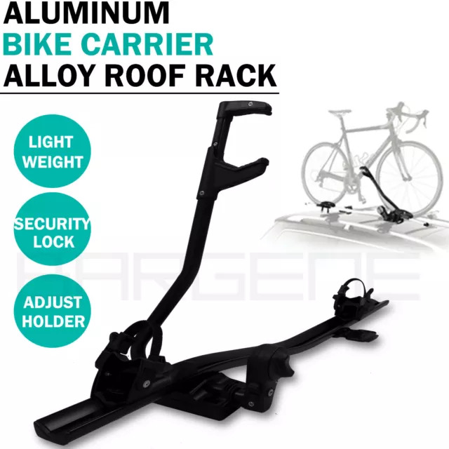 Aluminium Alloy Roof Rack Mounted Frame Holding Bike Bicycle Carrier Lockable