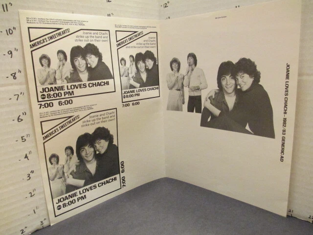 ABC TV show promo photo 1982 news ad JOANIE LOVES CHACHI Scott Baio Erin Moran