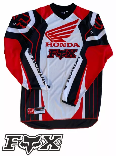 Fox Maillot Honda Blanc Enfant   Mx Sx Motocross
