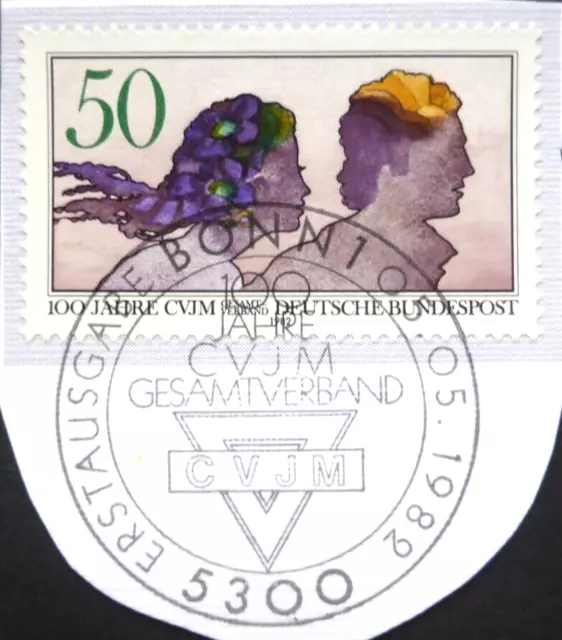 BRD  Ersttagsstempel 1982 Mi 1133, 100 Jahre CVJM Gesamtverband.