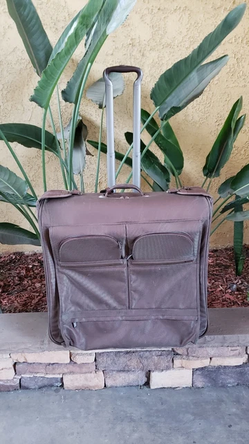 Tumi Alpha G4 Upright Rolling 2 Wheels Brown Garment Bag Suitcase