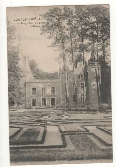Cpa 51 - Courgivaux - Le Château De Nogentel / Nogental (Marne) - Écrite