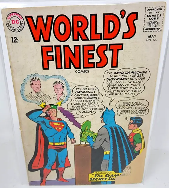 World's Finest Comics #149 Dc Silver Age *1965* 2.5*
