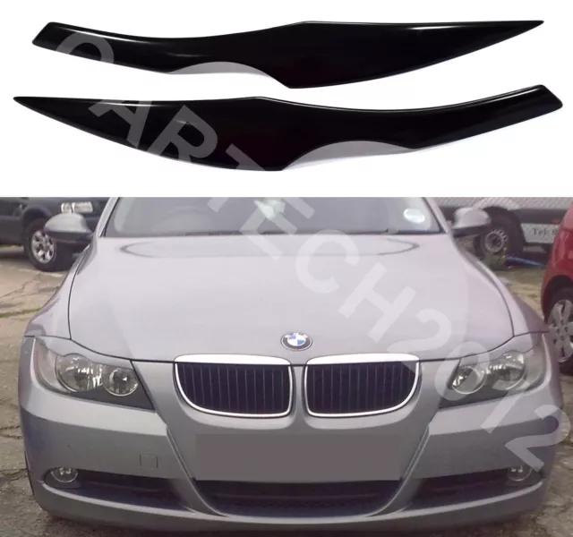 Scheinwerfer Augenbrauen Augenlidabdeckung BMW 3er E90, E91, 2tlg, ver2, ABS KUNSTSTOFF