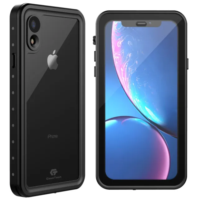 For Apple iPhone XR Xs Max X Life Waterproof Shockproof Case w/ Screen Protector