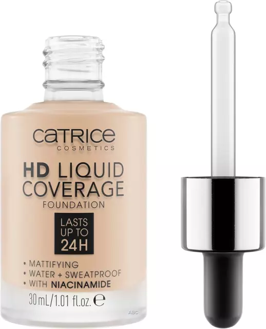 Catrice - Foundation - HD Liquid Coverage Foundation - 010 Light Beige