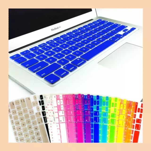 Keyboard Cover Protector for Apple Mac Book Pro 13.3" 15.4" 17 inch Mac Book Air