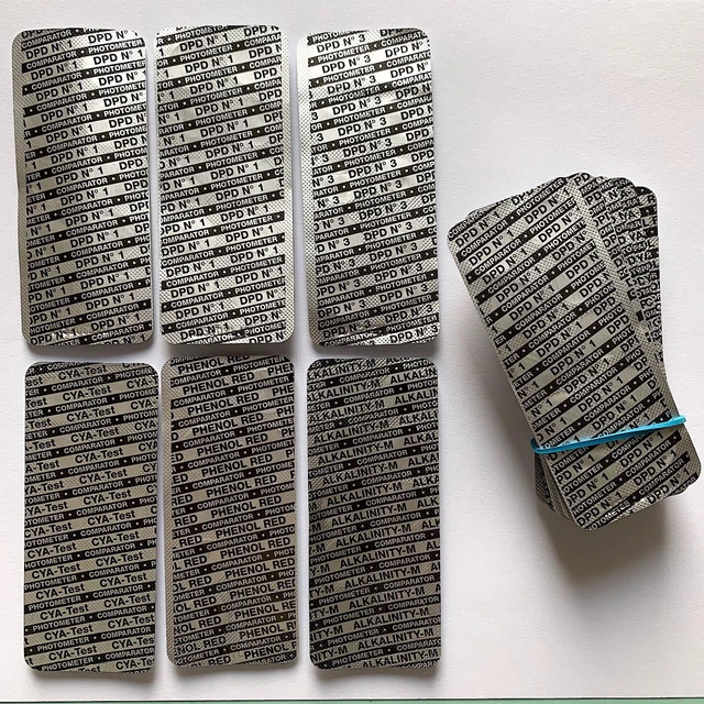 Reagente Per Test Di Qualità Dell'acqua Della Piscina Kit Per Test Del Cloro Residuo Kit Per Test Dellacqua Set Di Reagenti Per Test Dellacqua Reagente P11677786 - Foto 3