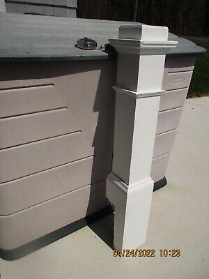 Newel Post Flat Top  Painted White No Frills  We Ship!!!!!! 2