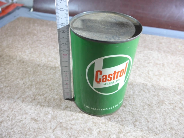 Alte CASTROL Blech Öldose voll Motoröl