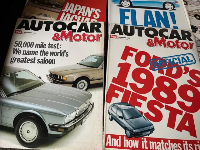 Job Lot Autocar & Motor Magazines Late 1980s early 1990s Ten Off 3