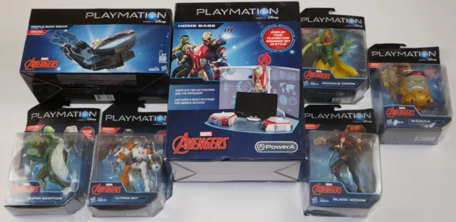 Disney Playmation (7) item BUNDLE - Repulsor Home Base Black Widow MODOK + more