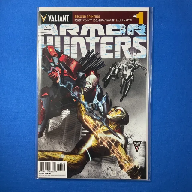 Armor Hunters #1 Second Printing Variant Valiant Entertainment 2014 Comic Book
