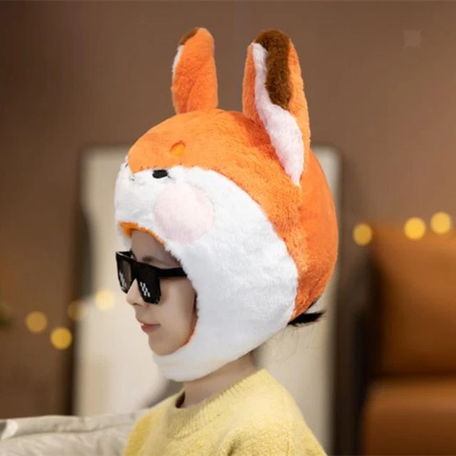 Chapeau en forme d'animal en peluche mignon Costume de fête Chapeau Photo