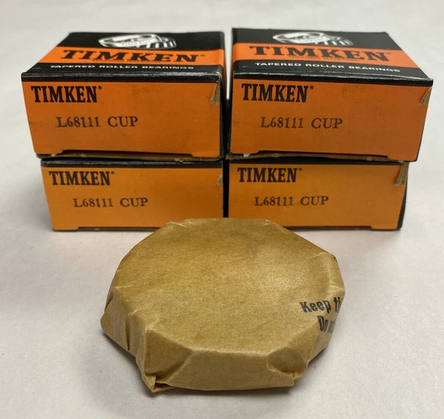 Timken,L68111,Roller Bearing Cup Lot Of 4 NOS