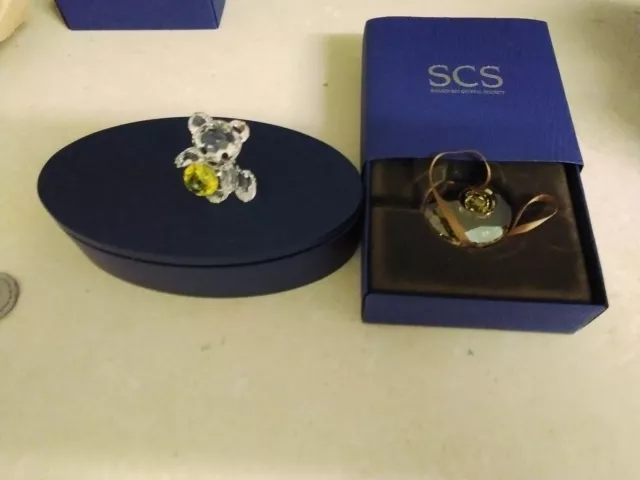 Swarovski Crystal  Kris Bear A Smile For You Plus Extra Gift And Stand