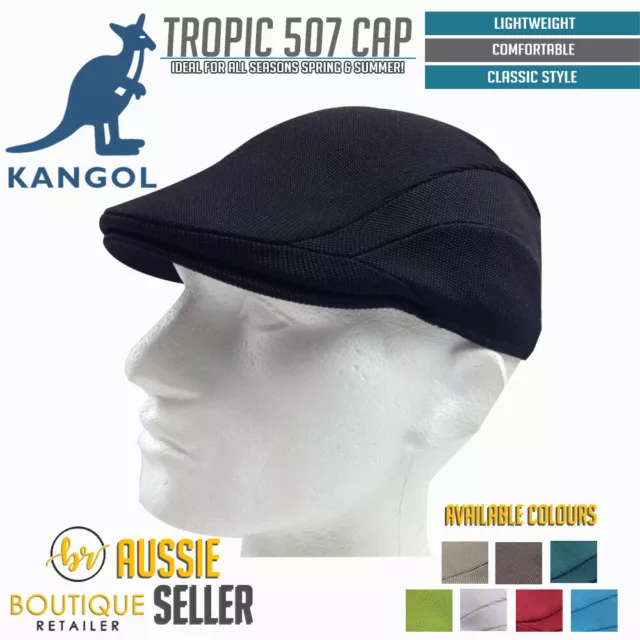 KANGOL Tropic 507 Ivy Cap Men's Flat Driving HAT 6915BC Vintage Summer