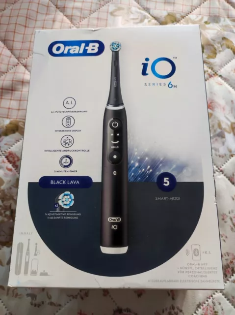 Oral-B iO Series 6 Elektrische Zahnbürste - Black Lava,Neu,OVP