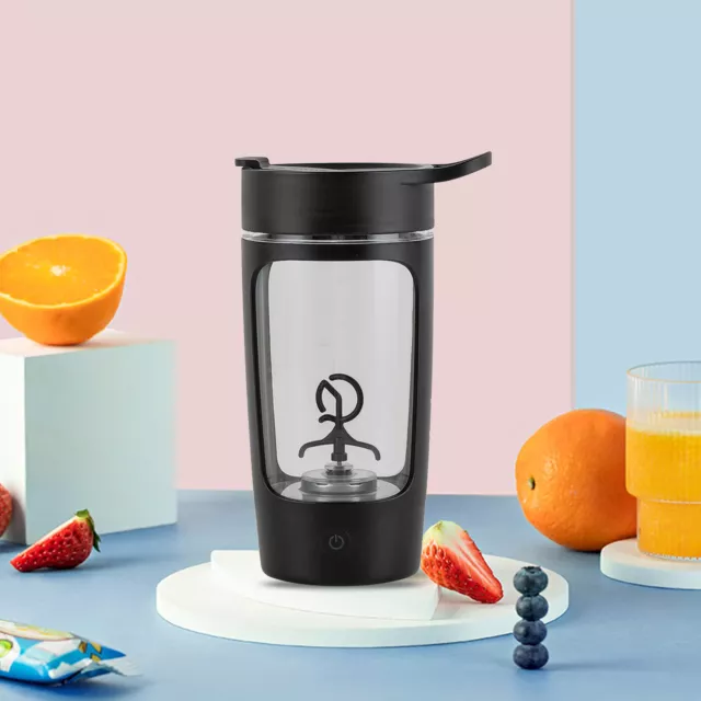 650 ml Automatic Blenders Cup Drinkware 1200 mAh Sport-Shaker-Flaschen (Schwarz)