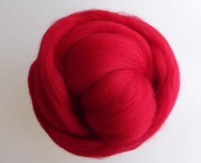 Prendas para el torso itinerante rojo escarlata* 100 % lana merino para fieltro, 50 g