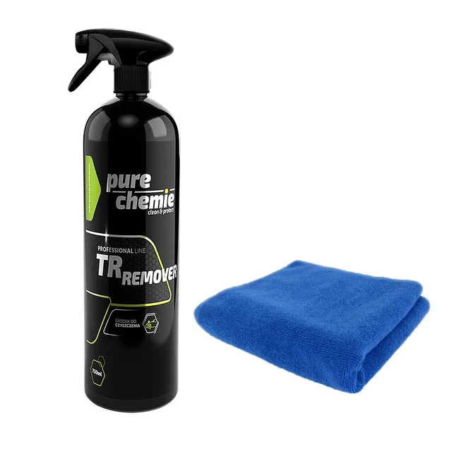 Pure Chemie TR Remover + microfibres - pour éliminer les particules d'asphalte,
