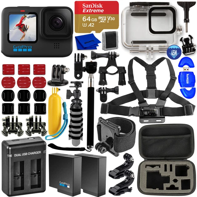 GOPRO HERO10 HERO 10 Camcorder Black 20 Piece Ultimate Accessory