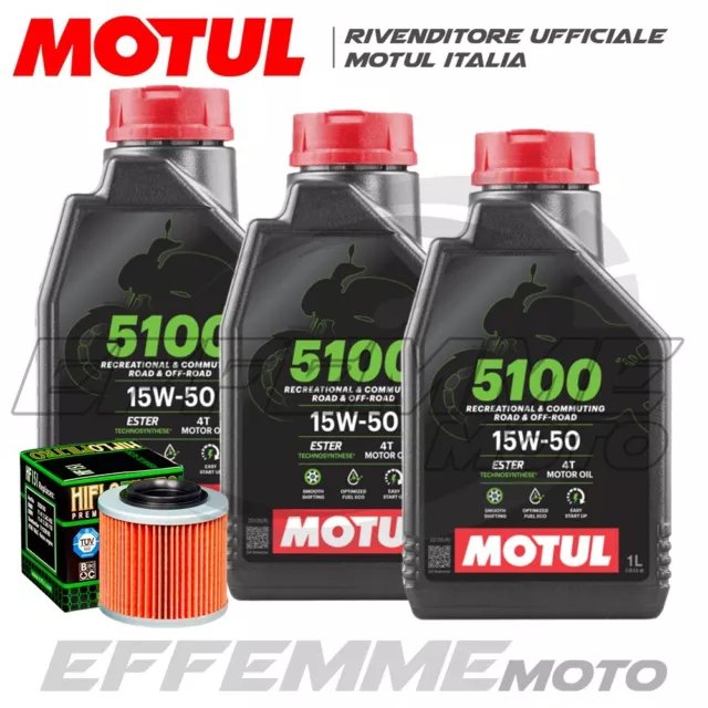 Tagliando BMW F 650 Funduro 1997 1998 1999 2000 (MOTUL 5100 15W50 + filtro olio)