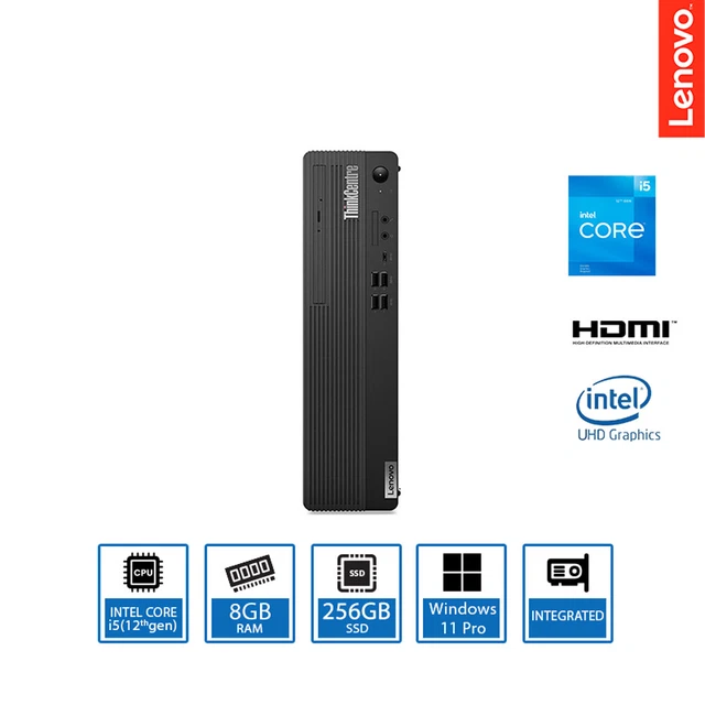PC Bureau Lenovo ThinkCentre M70s - Intel I5, 8Go RAM, 256Go SSD, Windows 11 Pro, Format Compact